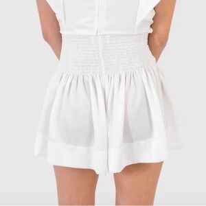 KOCH Small White Mini Skirt